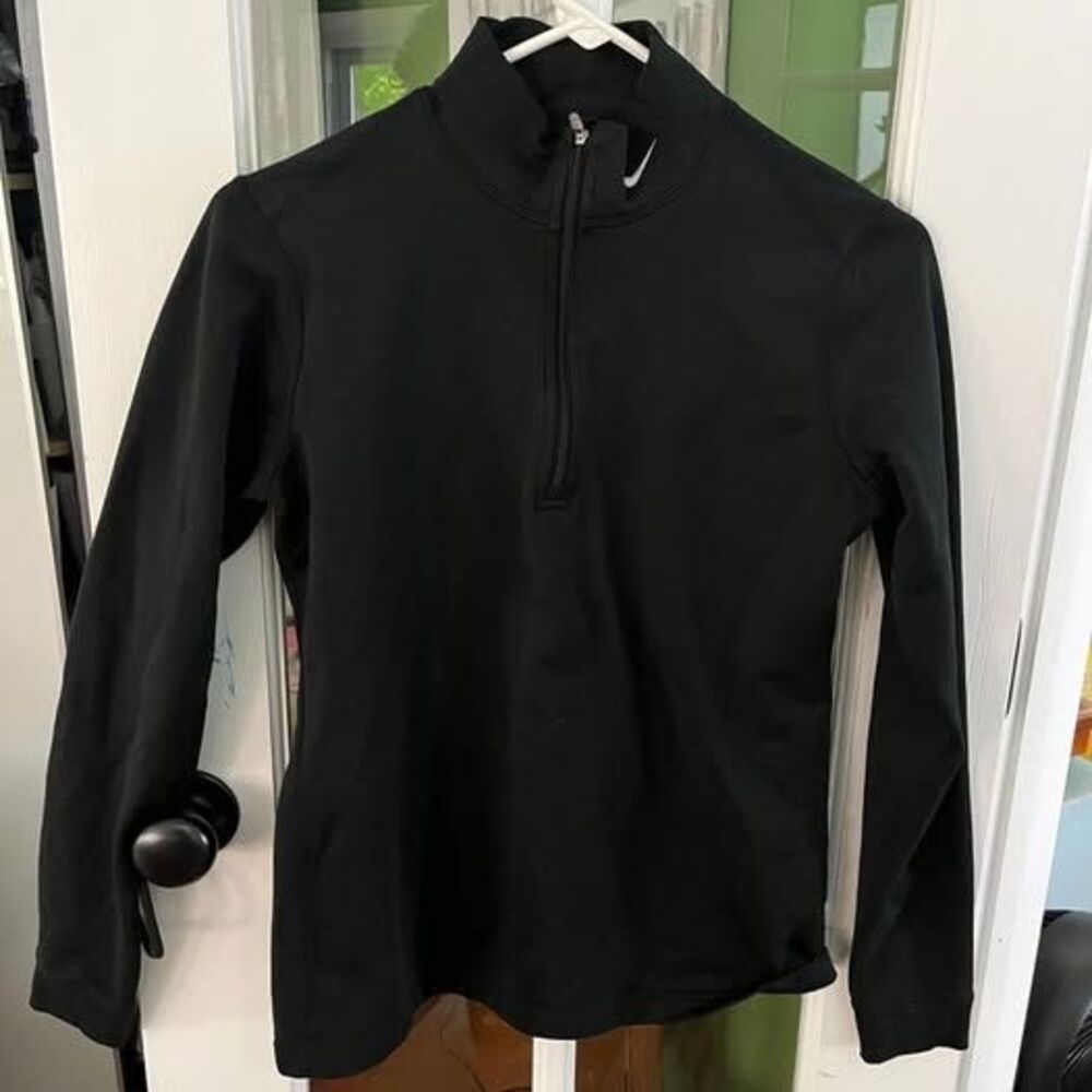 Nike Large Black 1/4 Zip Pullover Large